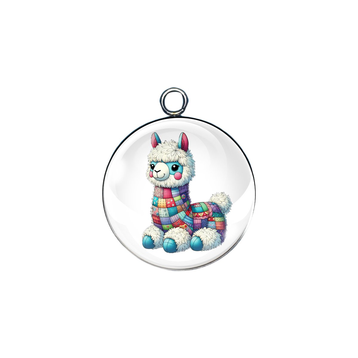 Patchwork Pets glass cabochon charm