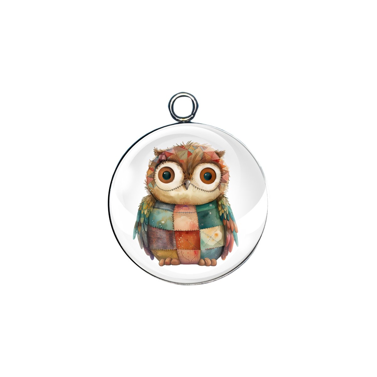 patchwork pets glass cabochon charm