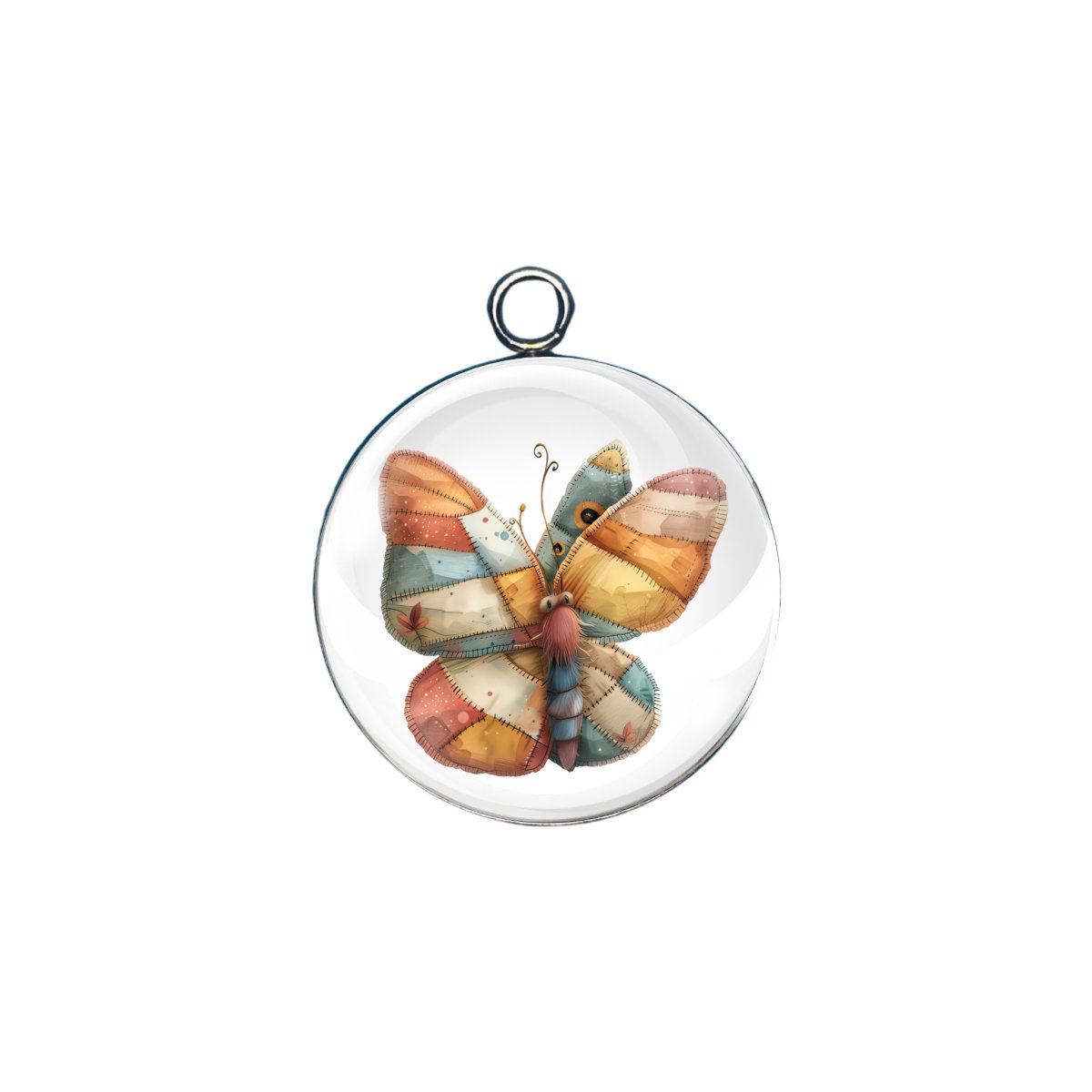 patchwork pets glass cabochon charm