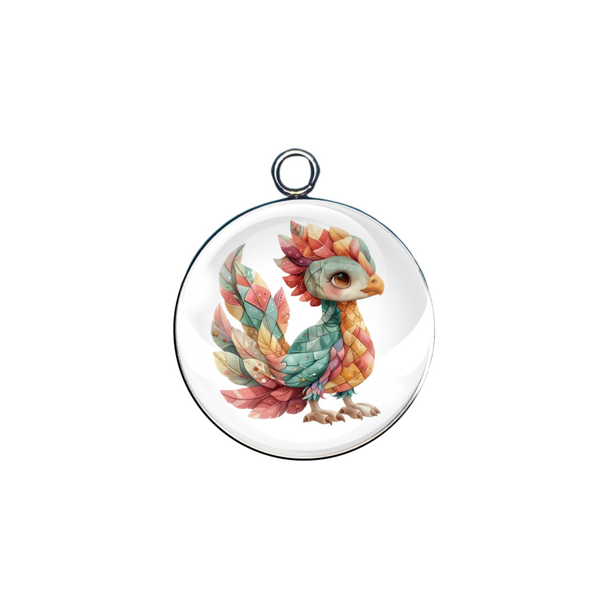 patchwork pets glass cabochon charm