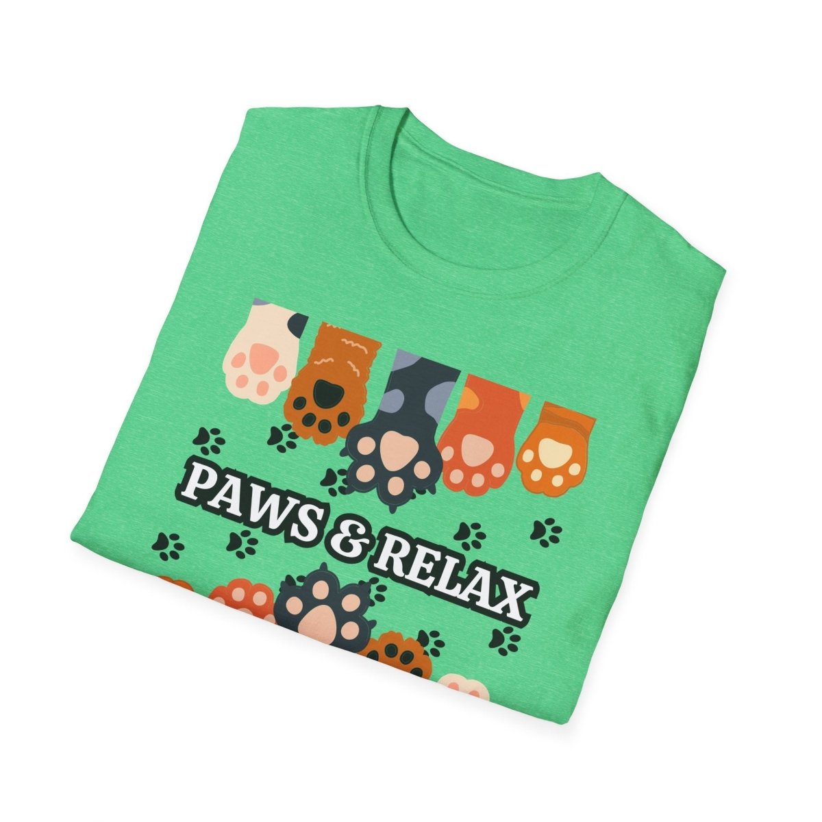 Paws & Relax Unisex T-Shirt, Cute Animal Lover Tee, Pet Owner Gift, Relaxation