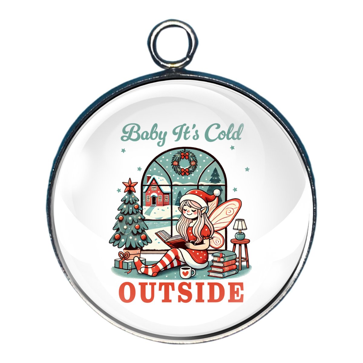Perfect Christmas Glass Cabochon Charms