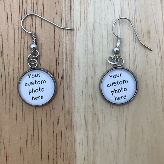 Custom Photo Earrings