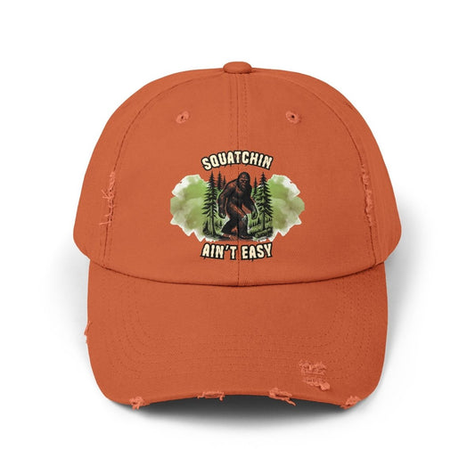 Sasquatch Distressed Cap, Unisex Bigfoot Hat, Outdoor Adventure Gear, Gift for