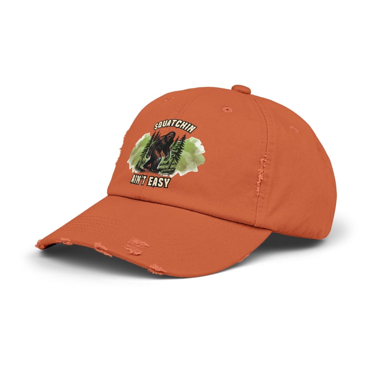 Sasquatch Distressed Cap, Unisex Bigfoot Hat, Outdoor Adventure Gear, Gift for