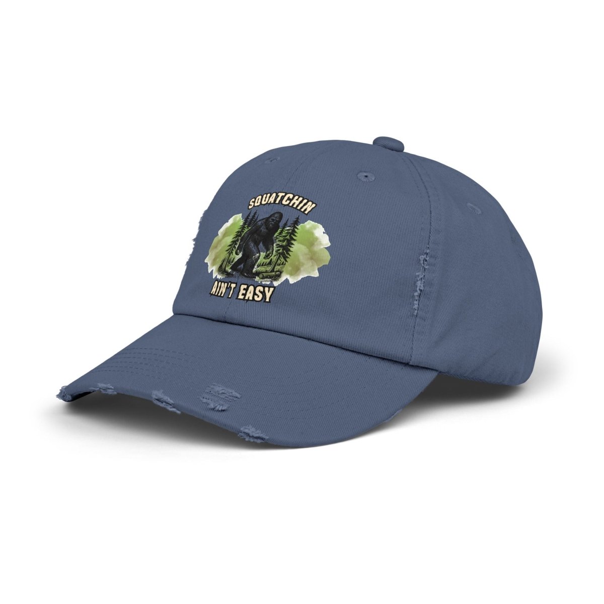 Sasquatch Distressed Cap, Unisex Bigfoot Hat, Outdoor Adventure Gear, Gift for