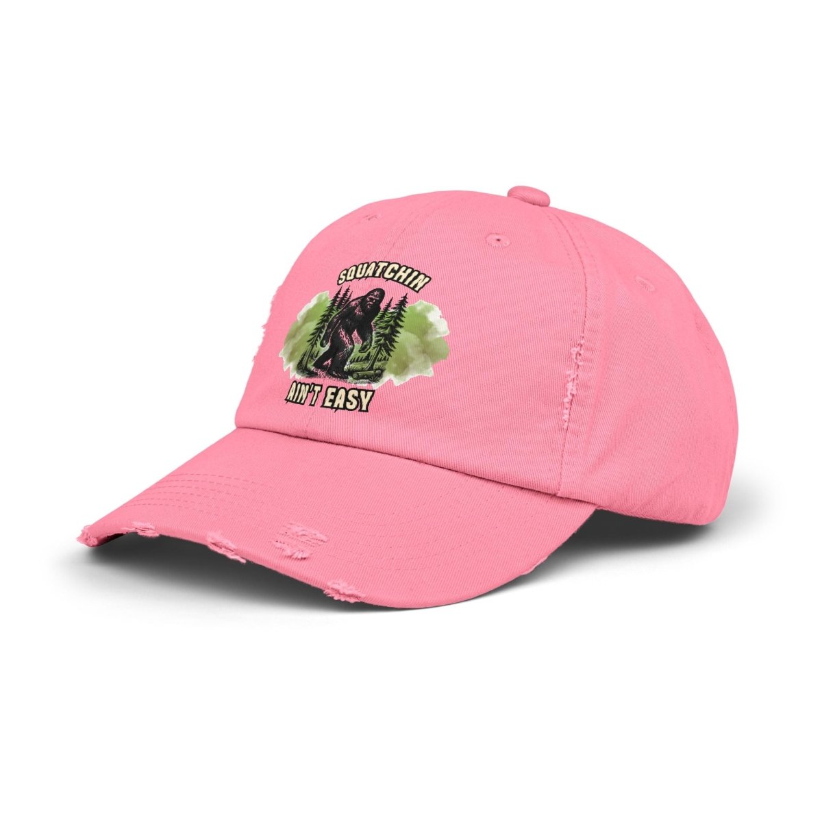 Sasquatch Distressed Cap, Unisex Bigfoot Hat, Outdoor Adventure Gear, Gift for