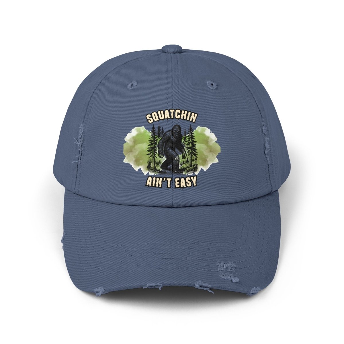 Sasquatch Distressed Cap, Unisex Bigfoot Hat, Outdoor Adventure Gear, Gift for