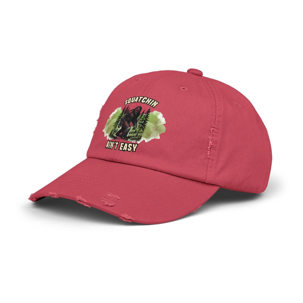 Sasquatch Distressed Cap, Unisex Bigfoot Hat, Outdoor Adventure Gear, Gift for