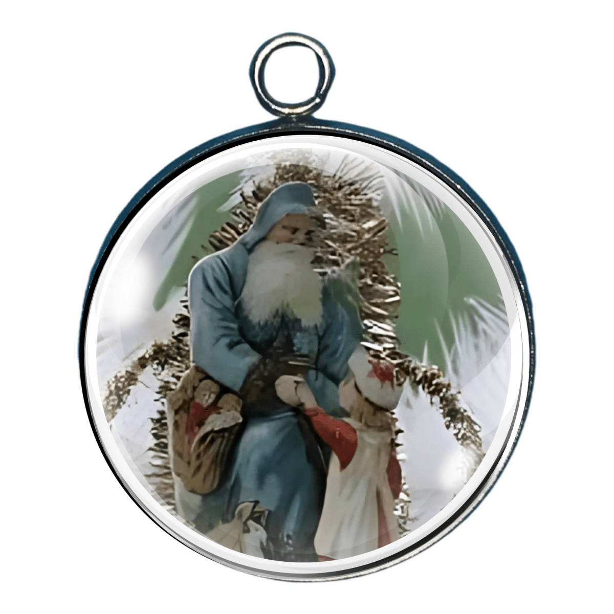 Charm of Victorian Santa with a child