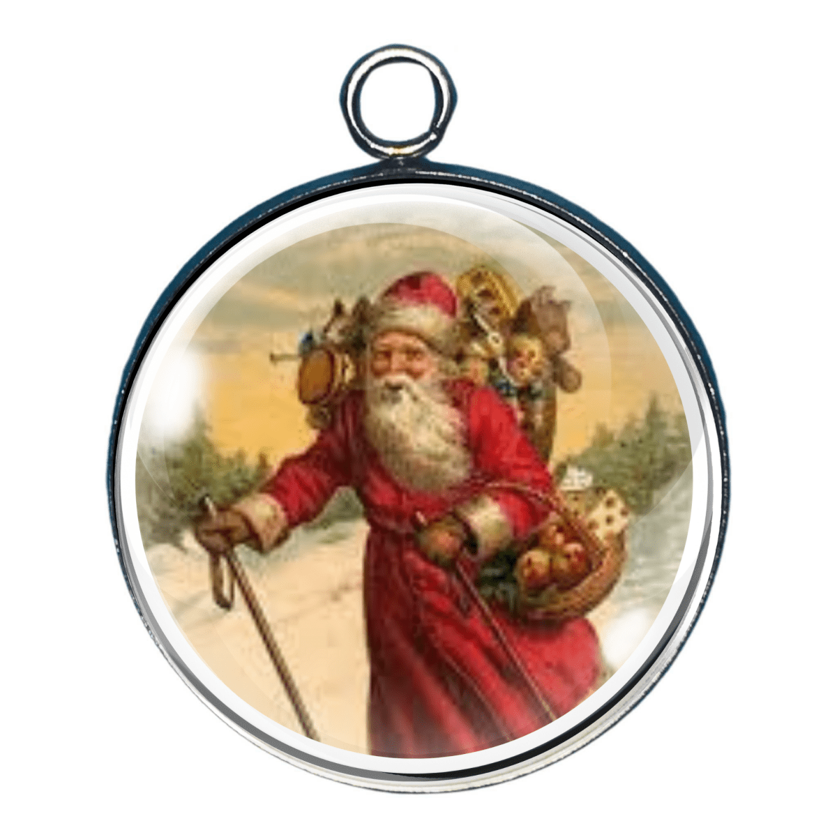 Charm of Victorian Santa with presents