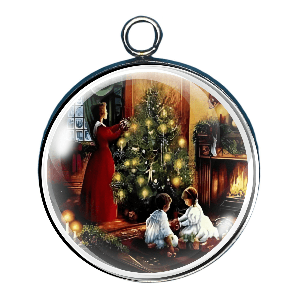 Charm of a Victorian Christmas scene