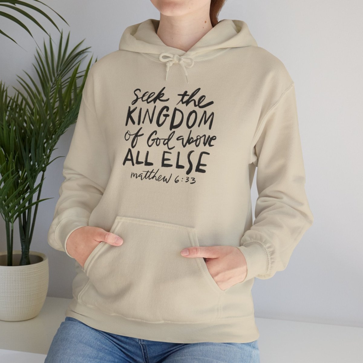 Seek the Kingdom – Matthew 6:33 Unisex Christian Heavy Blend™ Hoodie