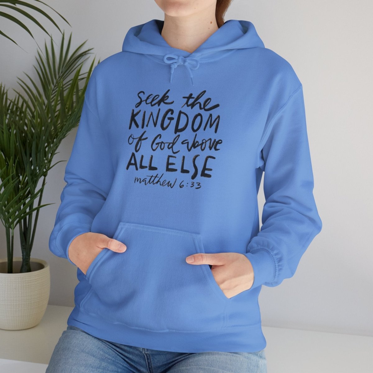 Seek the Kingdom – Matthew 6:33 Unisex Christian Heavy Blend™ Hoodie