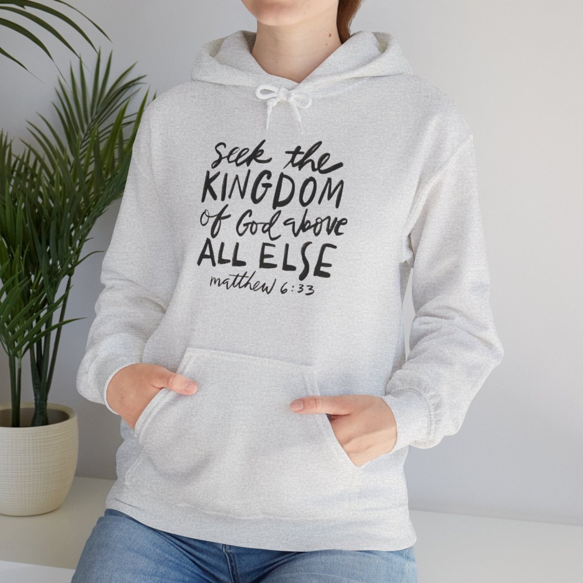 Seek the Kingdom – Matthew 6:33 Unisex Christian Heavy Blend™ Hoodie