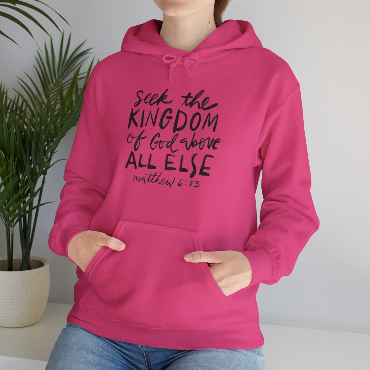 Seek the Kingdom – Matthew 6:33 Unisex Christian Heavy Blend™ Hoodie
