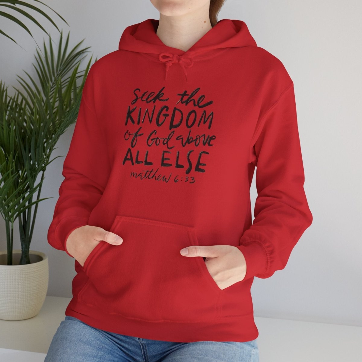 Seek the Kingdom – Matthew 6:33 Unisex Christian Heavy Blend™ Hoodie