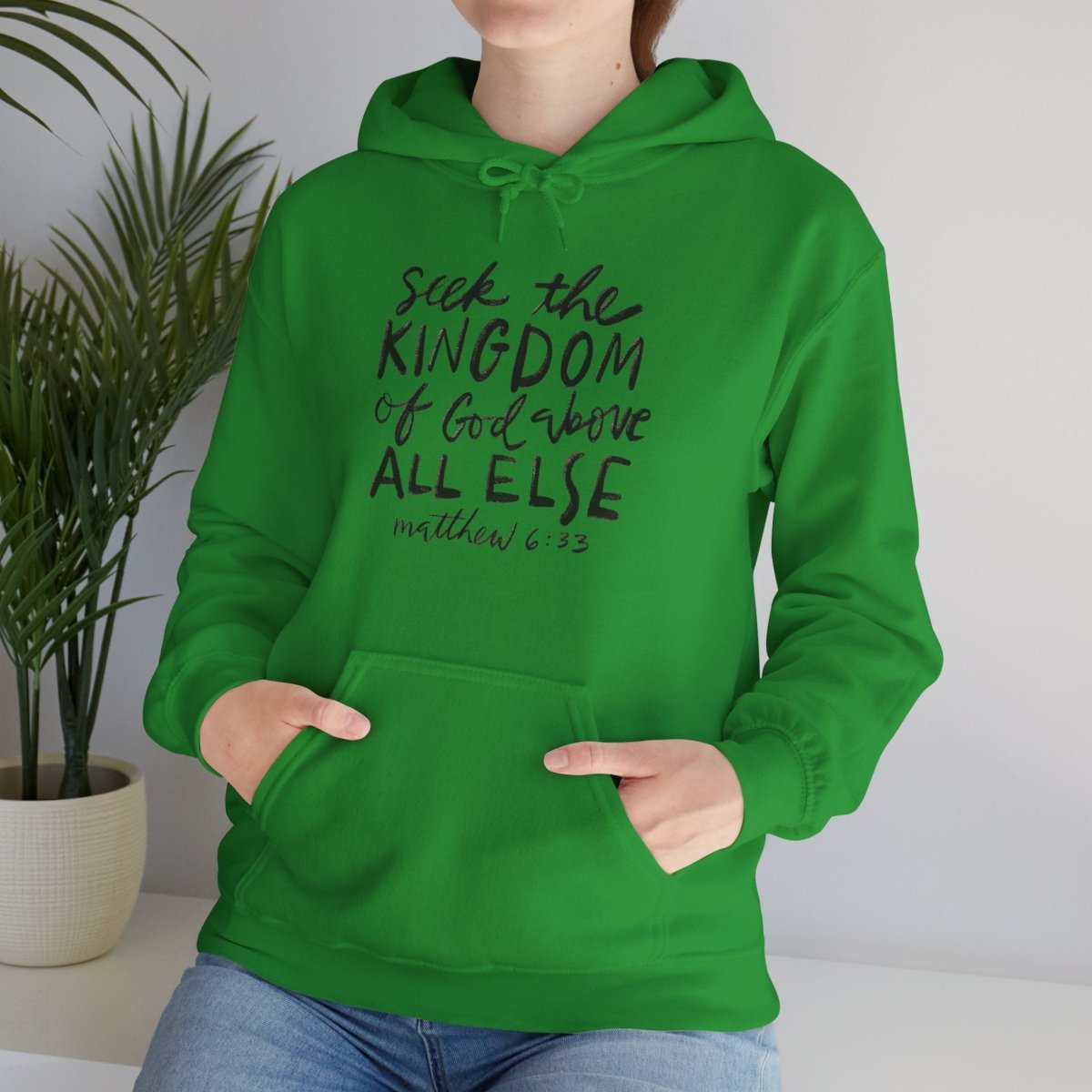 Seek the Kingdom – Matthew 6:33 Unisex Christian Heavy Blend™ Hoodie