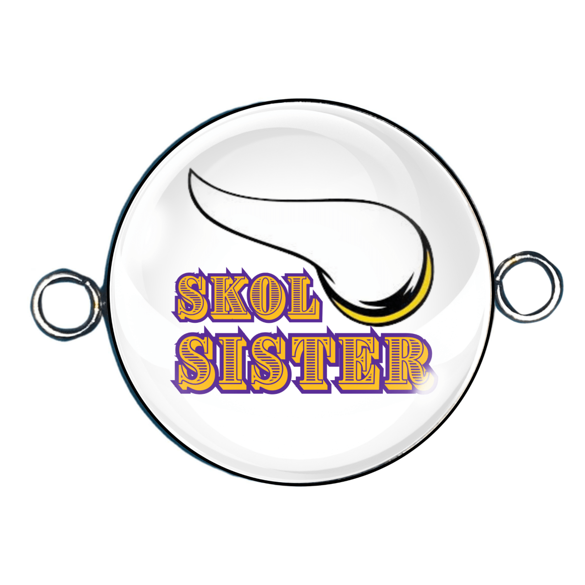 skol sister double eyelet bracelet charms