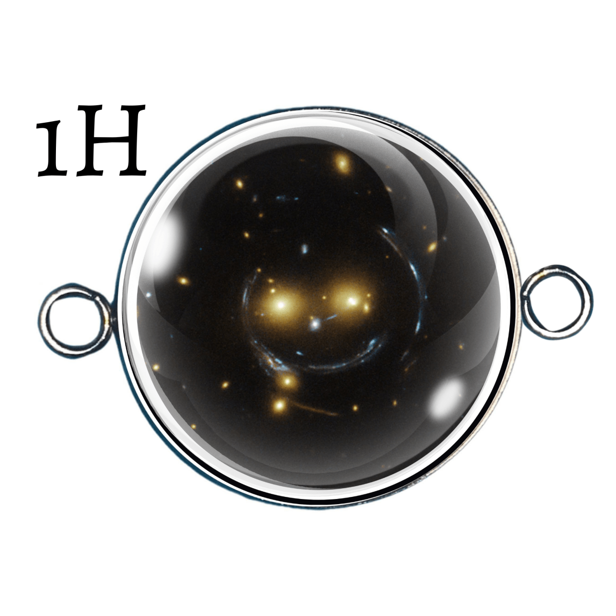 Smiley Face Galaxy – Double Eyelet Charms