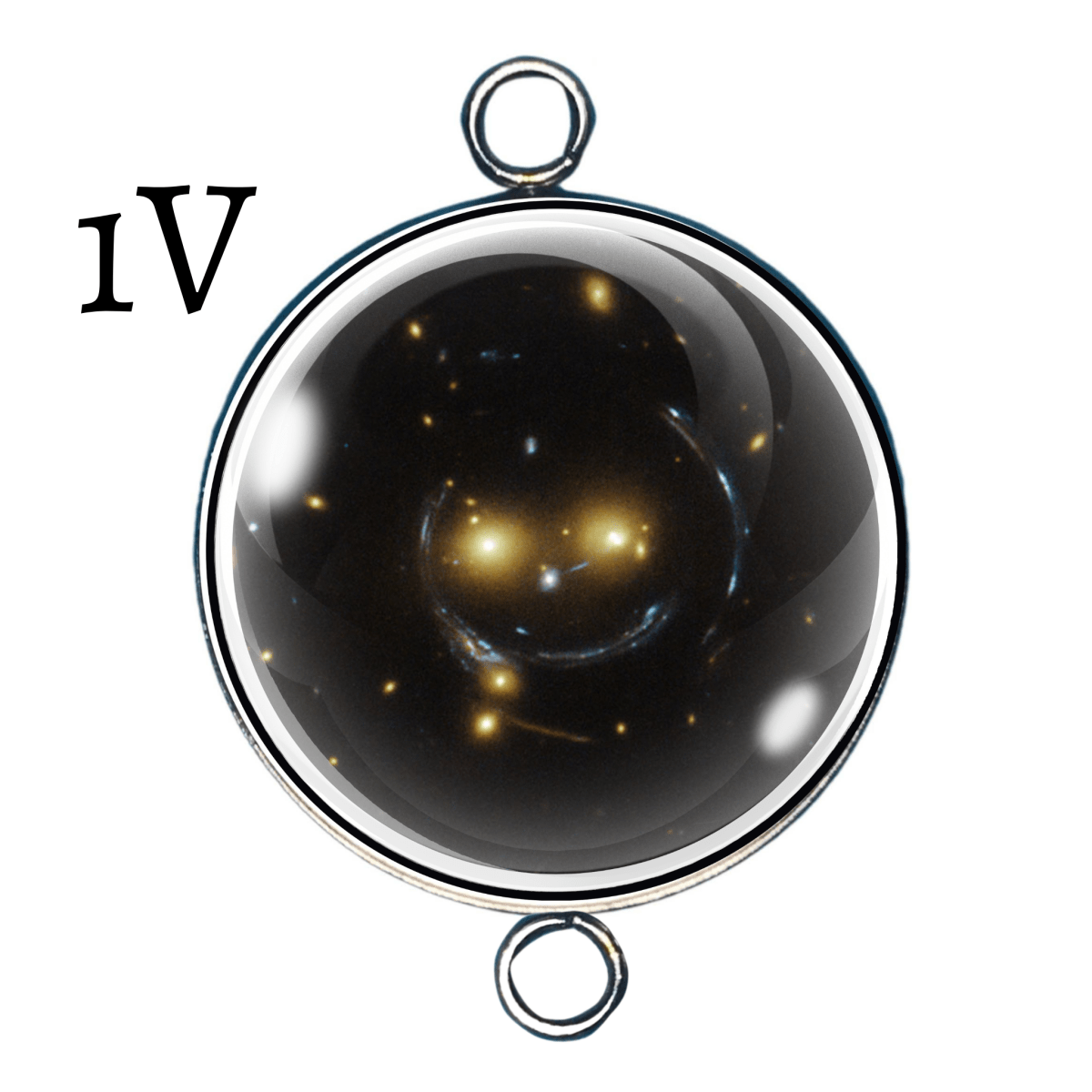 Smiley Face Galaxy – Double Eyelet Charms