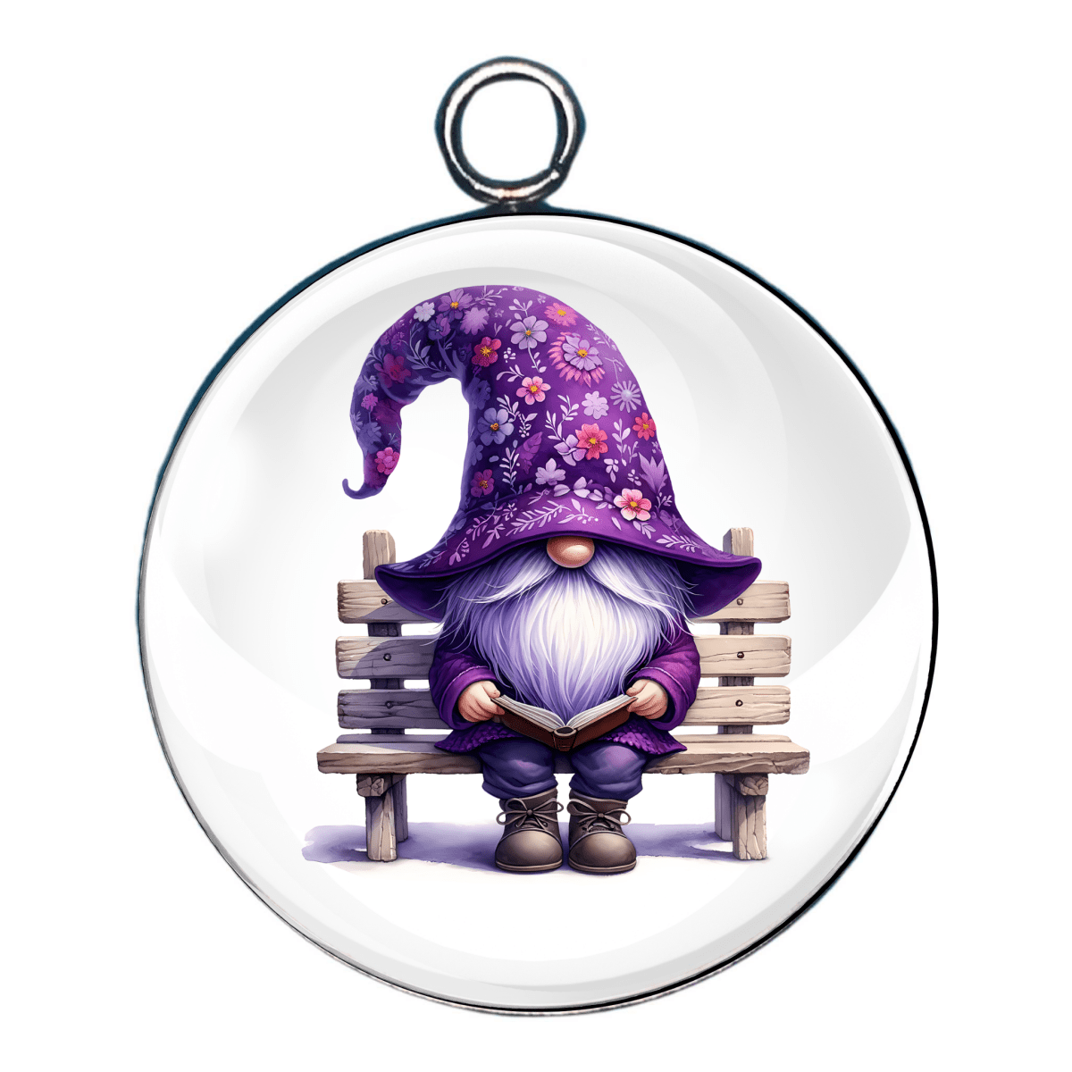 Spring Lavender Gnome Charms