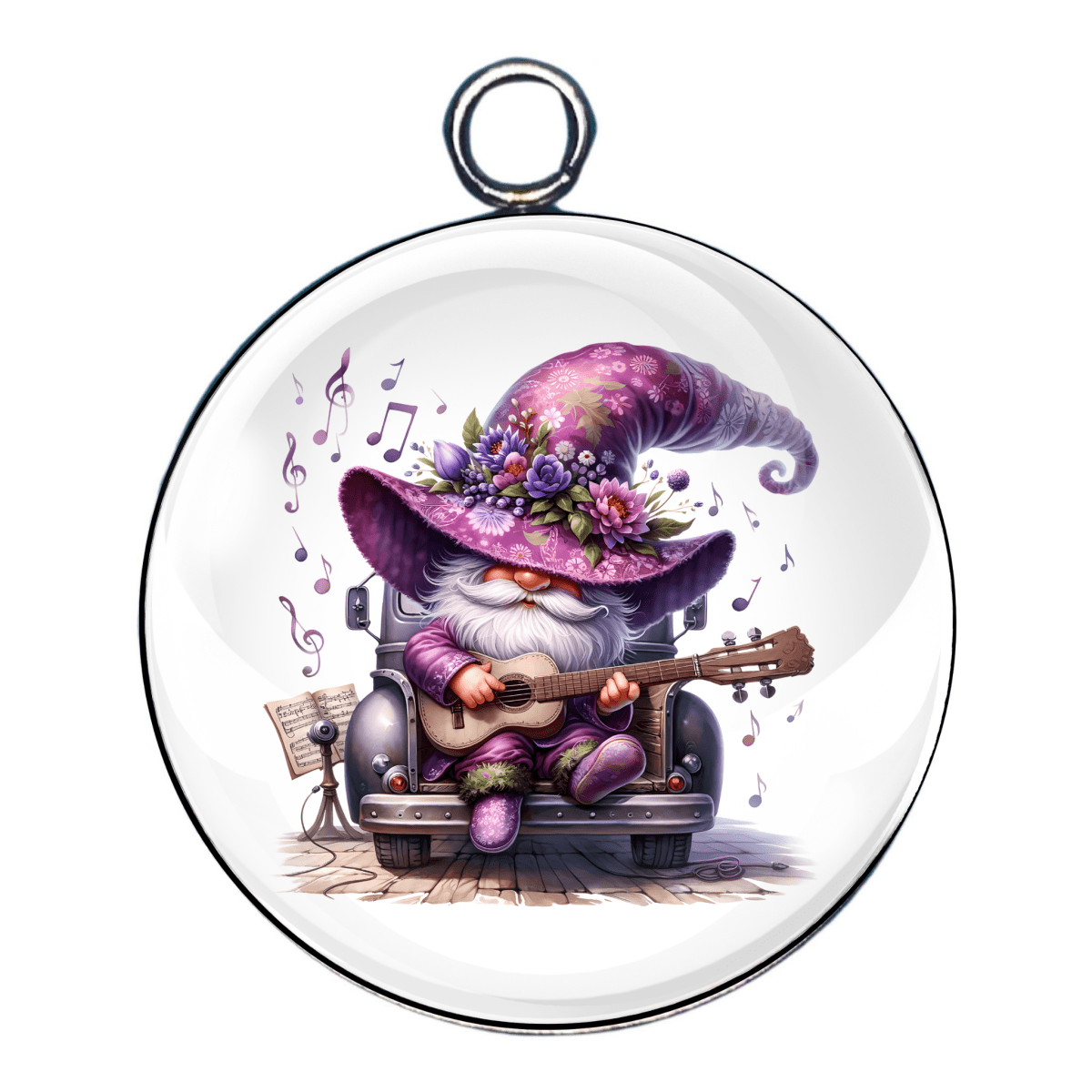 Spring Lavender Gnome Charms