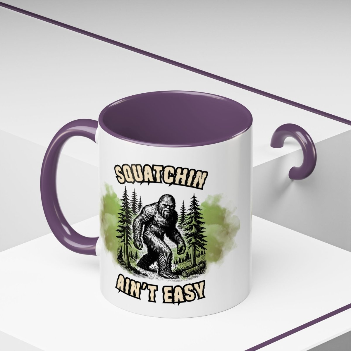 "Squatchin’ Ain’t Easy" Bigfoot Ceramic Coffee Mug