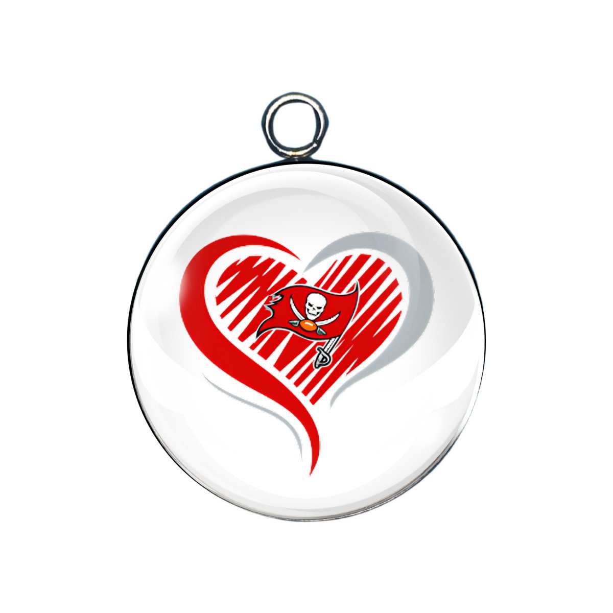 tampa bay glass cabochon charm