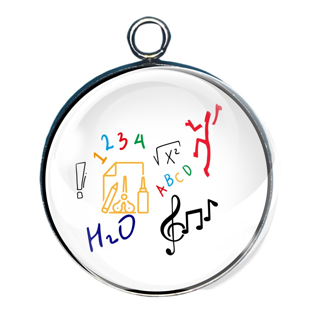 Teacher / Back to School 2 - Glass Cabochon Charms