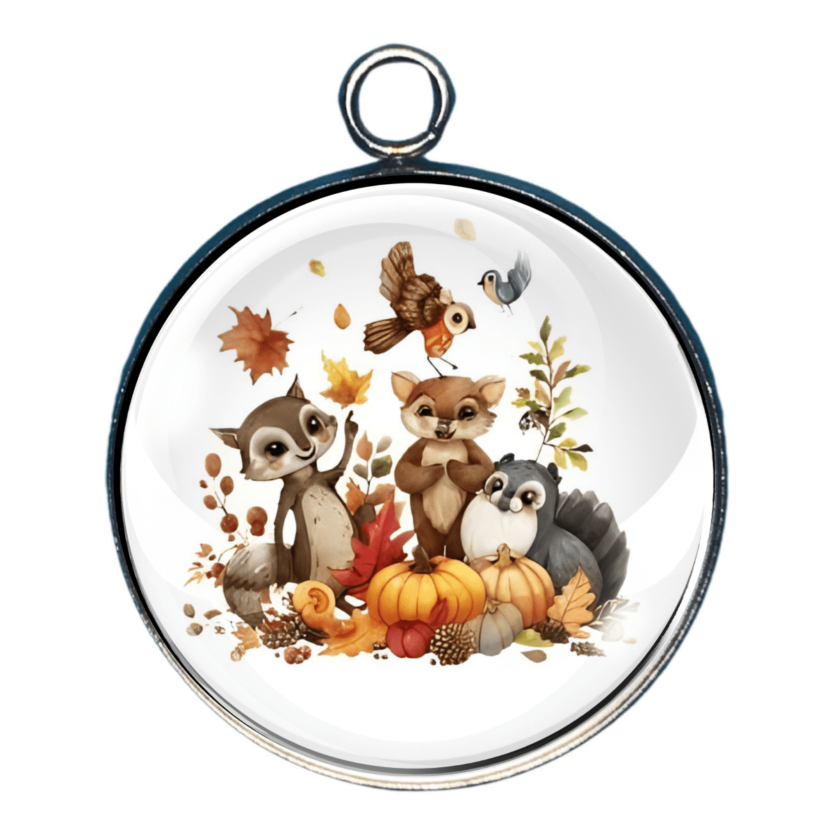 Cute woodland animals Thanksgiving charm