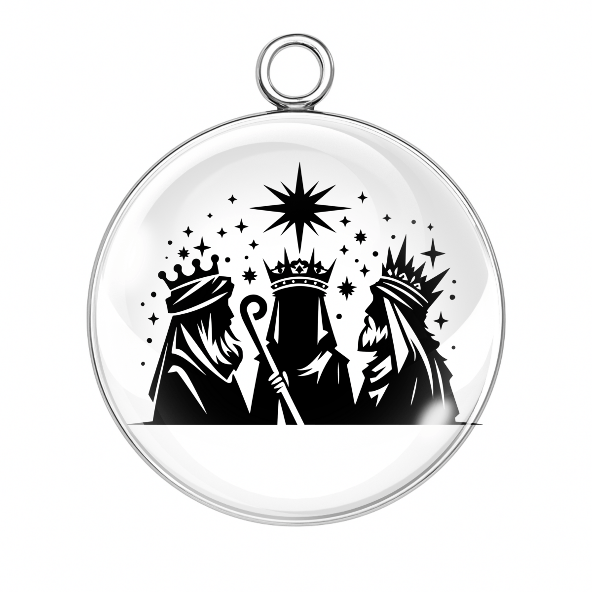Three crowned kings under starry sky – Style 4 charm