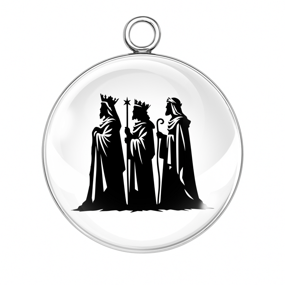 Three wise men in silhouette – Style 8 charm