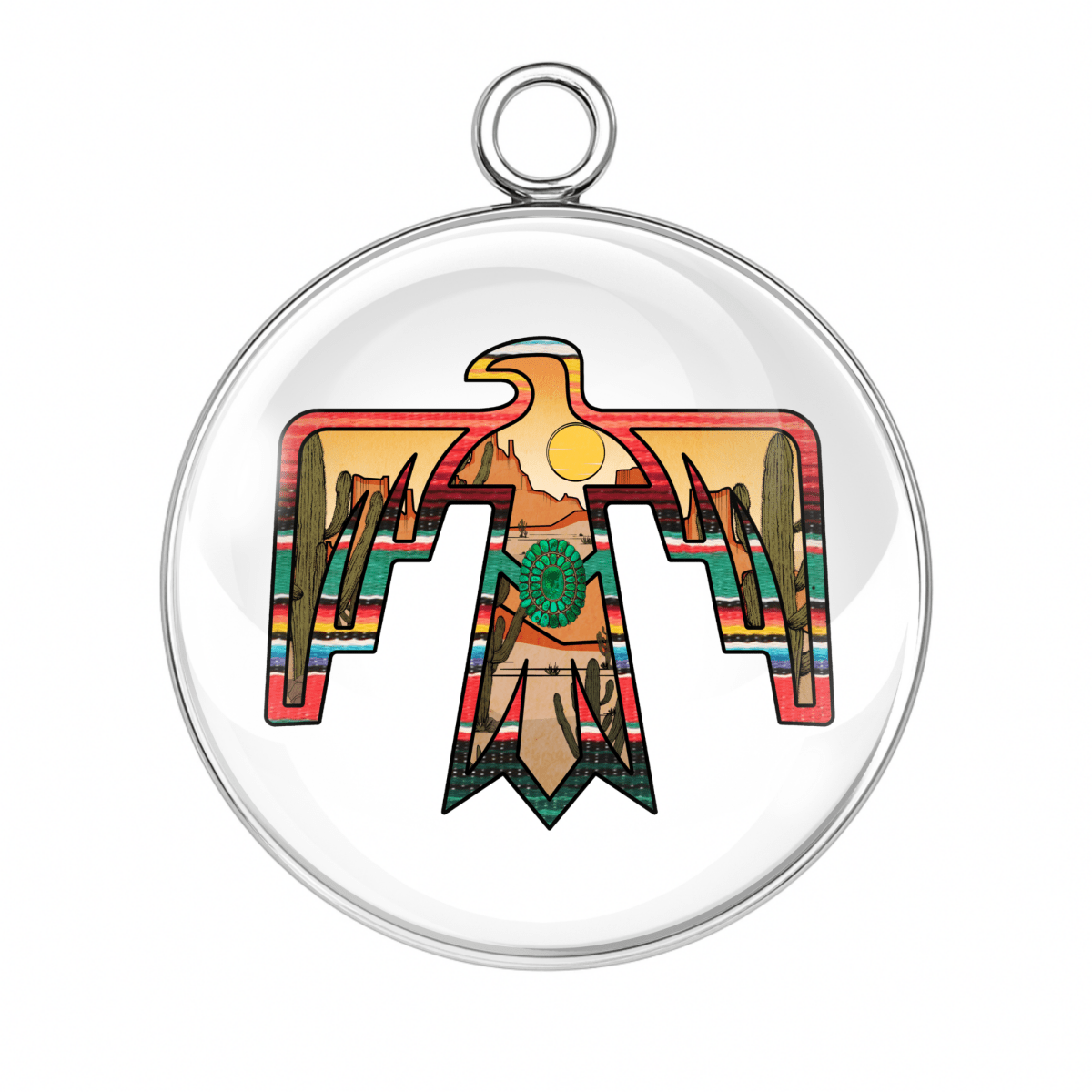Thunderbird Charm Desert Sunset Colors
