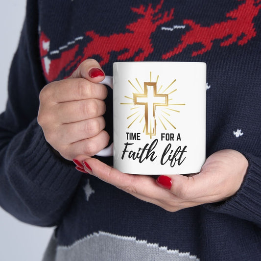 Time for a Faith Lift Mug | Christian Coffee Cup | Inspirational Gift