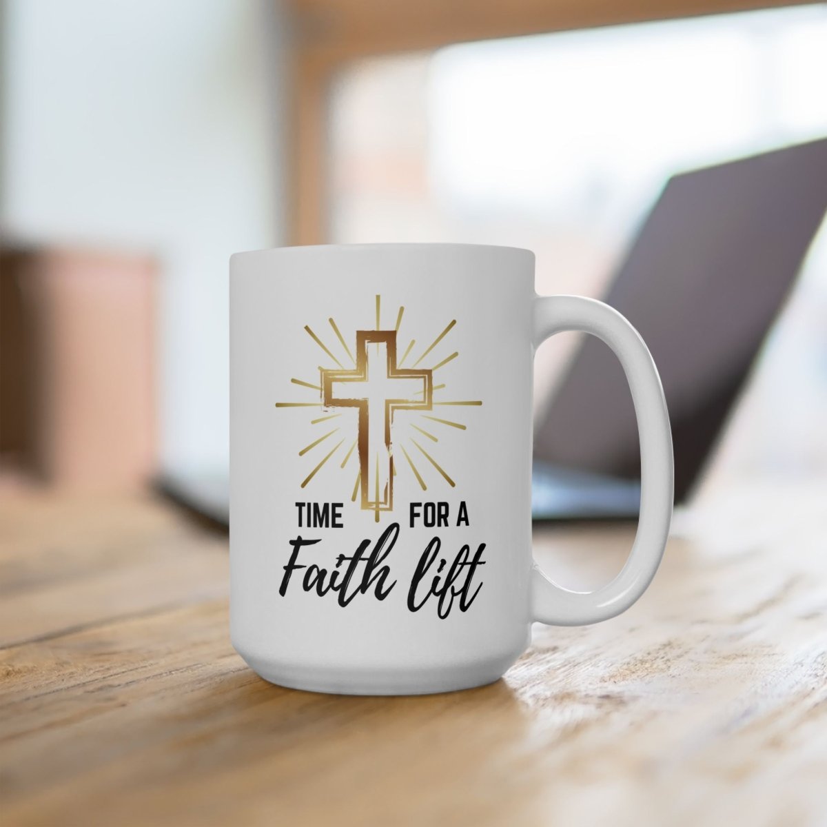 Time for a Faith Lift Mug | Christian Coffee Cup | Inspirational Gift