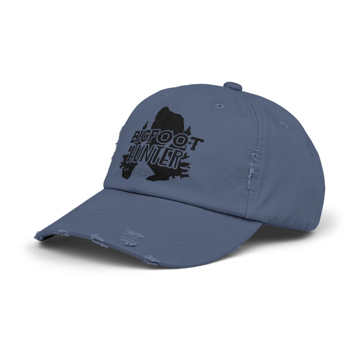 Unisex Distressed Cap - Bigfoot Hunter Hat, Outdoor Adventure Gear, Gift for