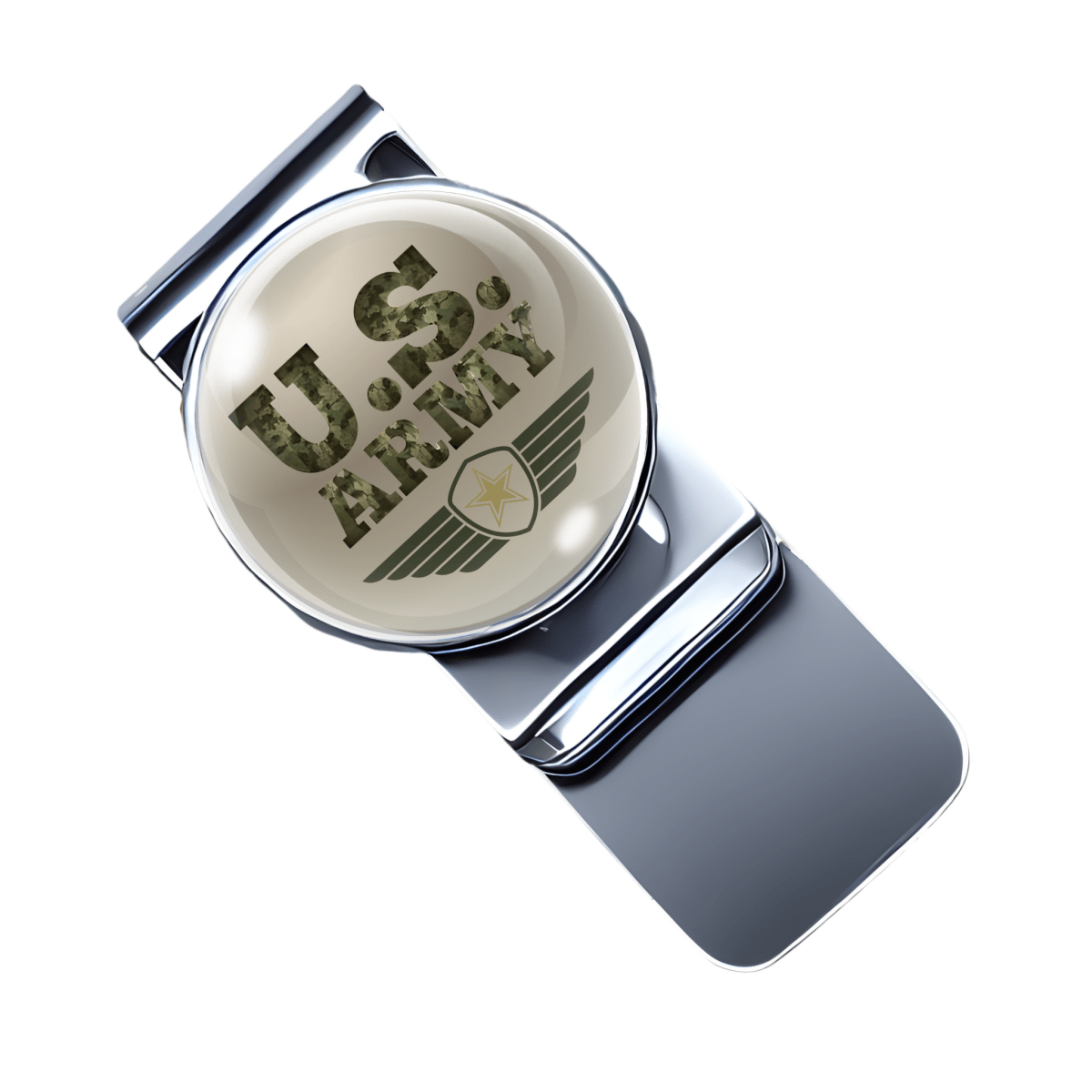 U.S. Army Patriotic Stainless Steel Money Clip