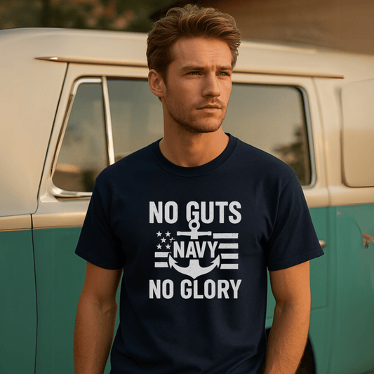 US Navy,  No Guts No Glory Tee, Unisex T-Shirt, Quote Shirt, Inspirational Top,