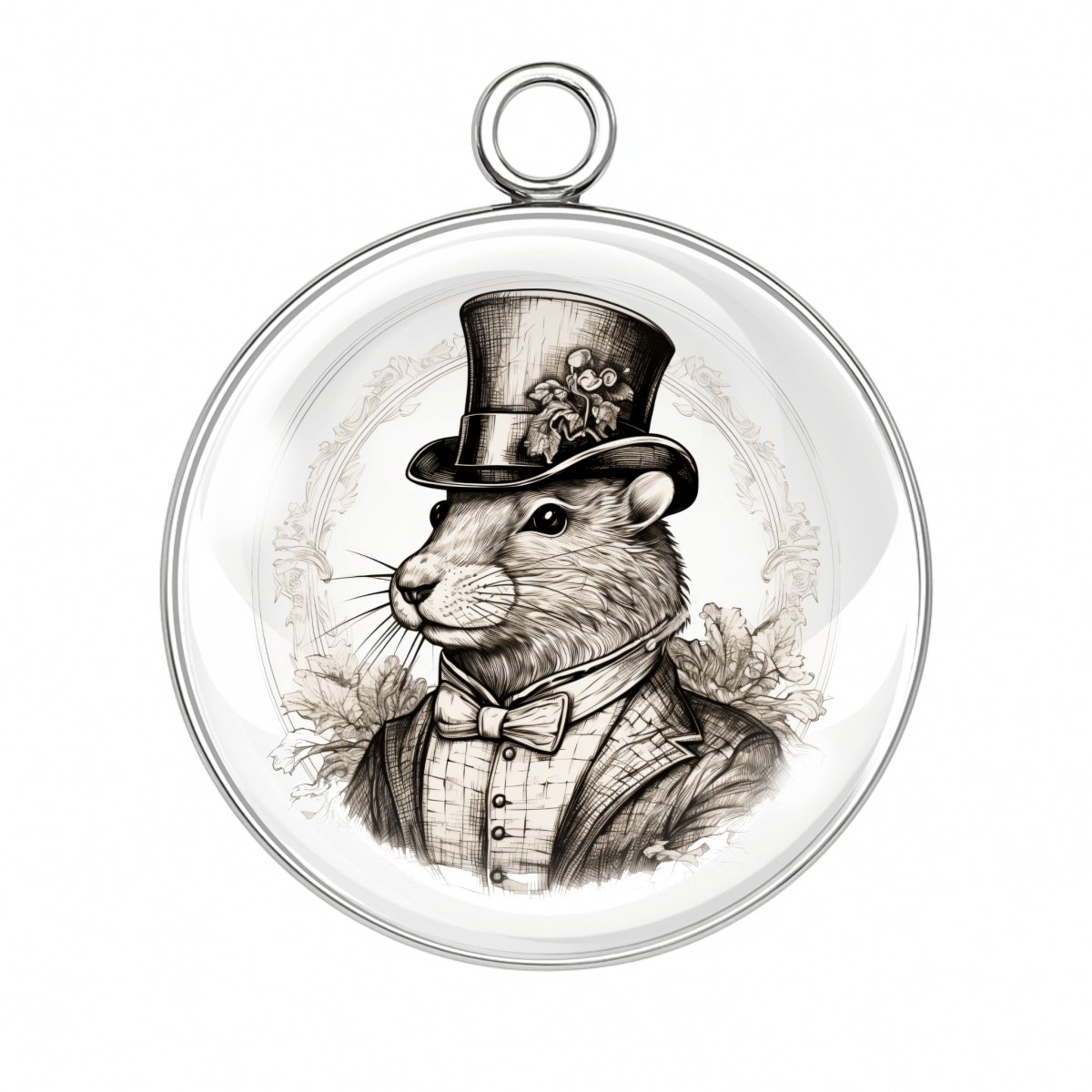 Style #9: Mouse in a top hat and vest, vintage rodent gentleman charm