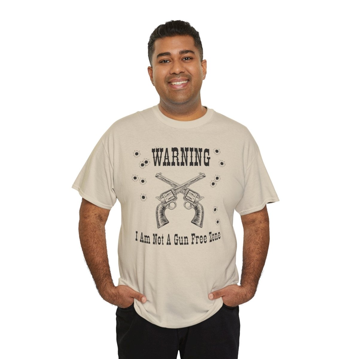 “Warning: I Am Not a Gun-Free Zone” – Unisex Heavy Cotton Tee