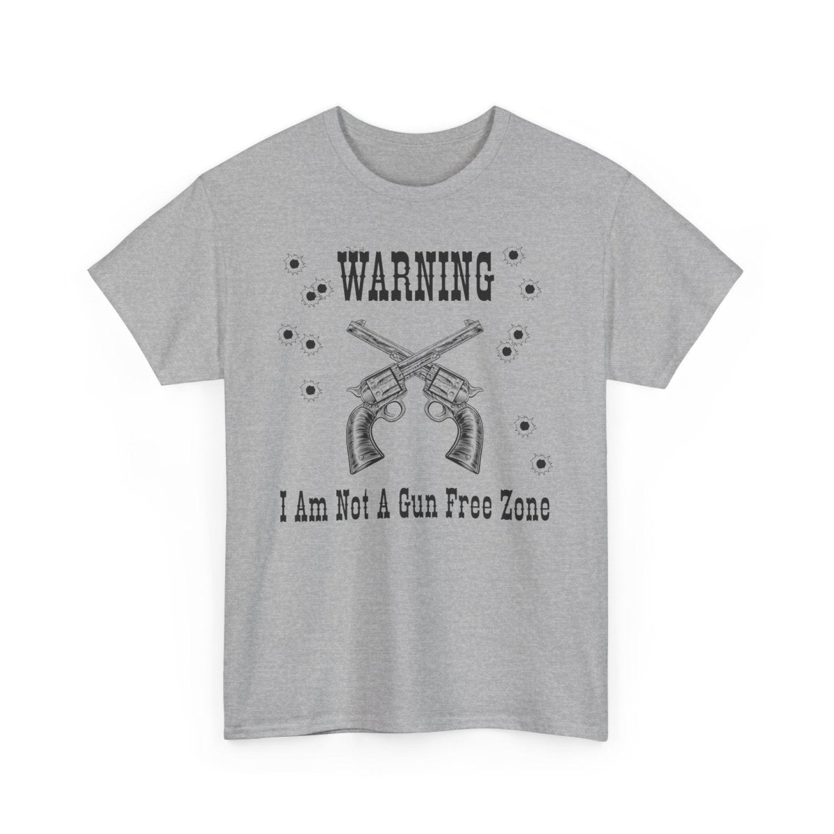 “Warning: I Am Not a Gun-Free Zone” – Unisex Heavy Cotton Tee