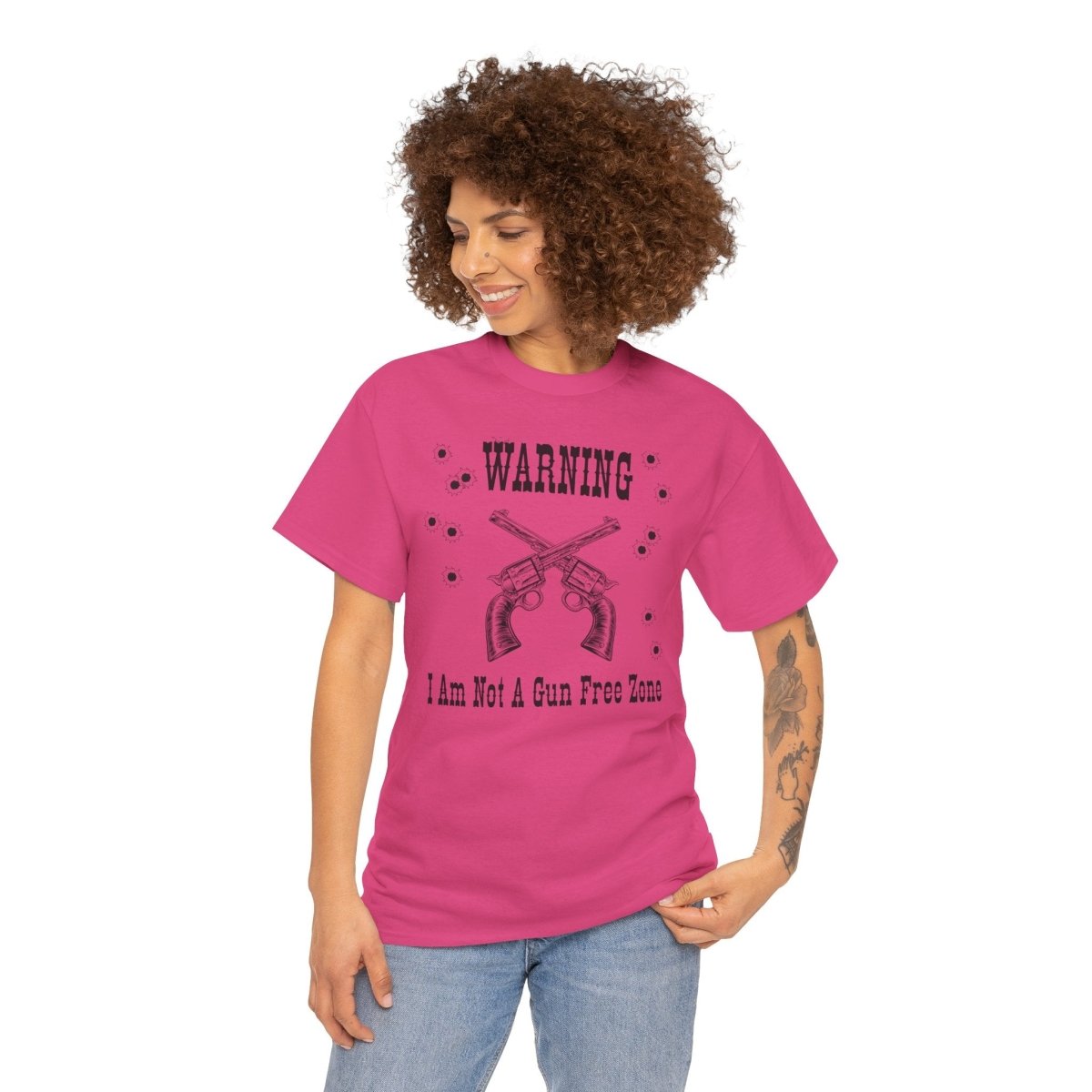 “Warning: I Am Not a Gun-Free Zone” – Unisex Heavy Cotton Tee