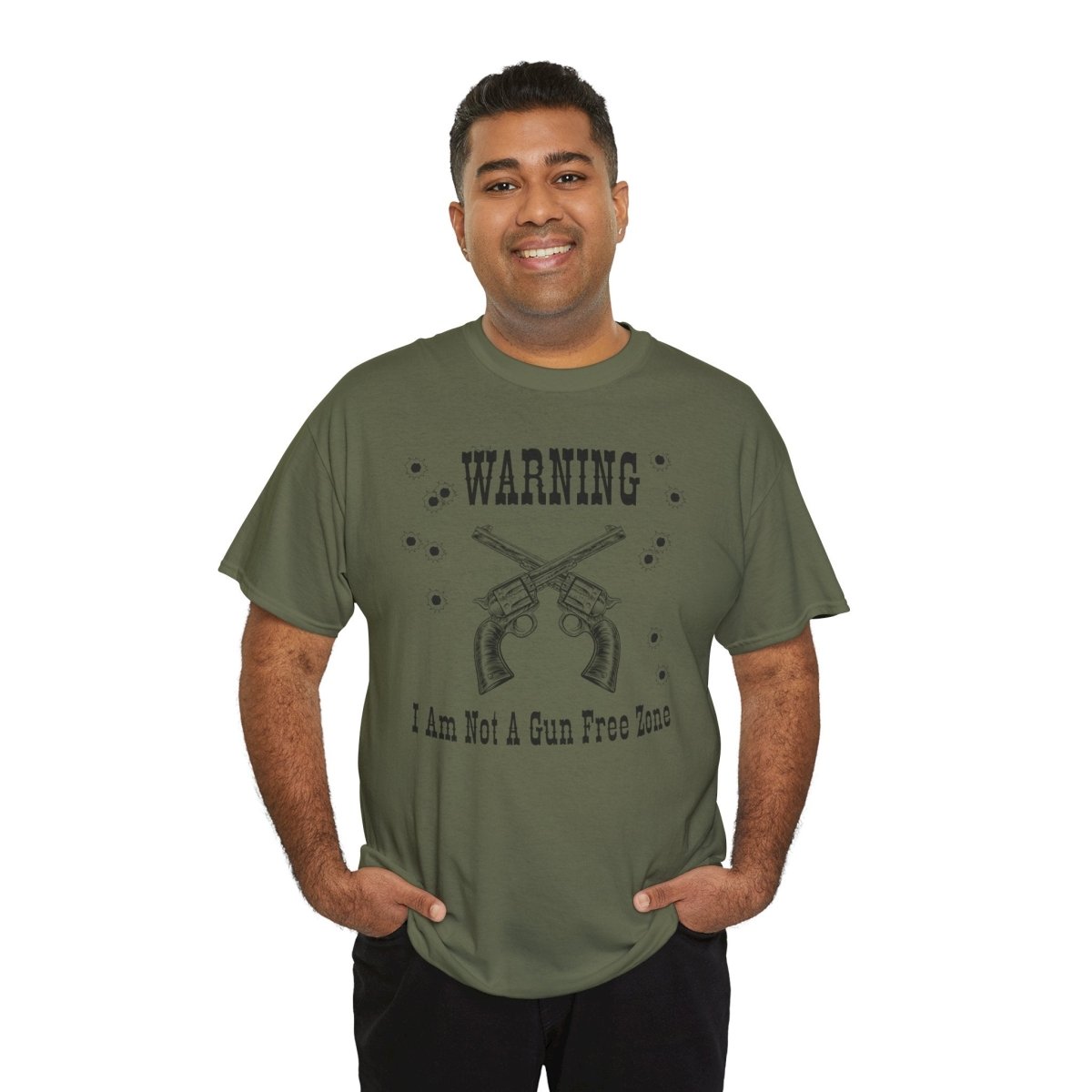 “Warning: I Am Not a Gun-Free Zone” – Unisex Heavy Cotton Tee
