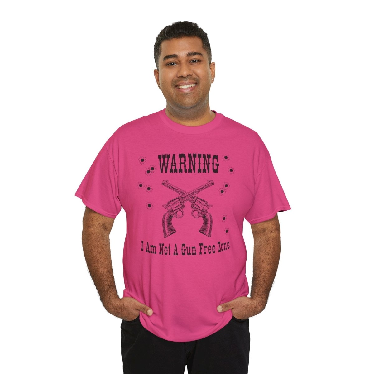 “Warning: I Am Not a Gun-Free Zone” – Unisex Heavy Cotton Tee