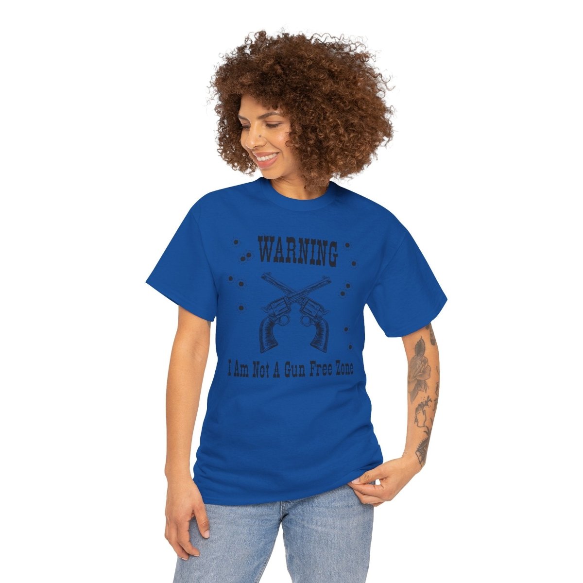 “Warning: I Am Not a Gun-Free Zone” – Unisex Heavy Cotton Tee