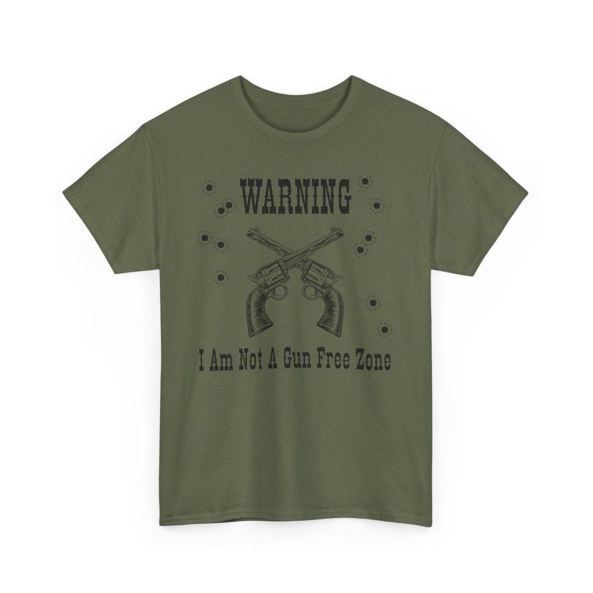 “Warning: I Am Not a Gun-Free Zone” – Unisex Heavy Cotton Tee