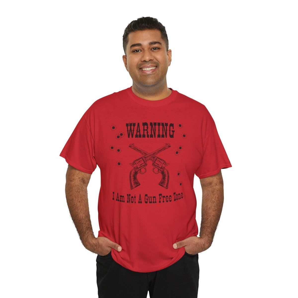 “Warning: I Am Not a Gun-Free Zone” – Unisex Heavy Cotton Tee