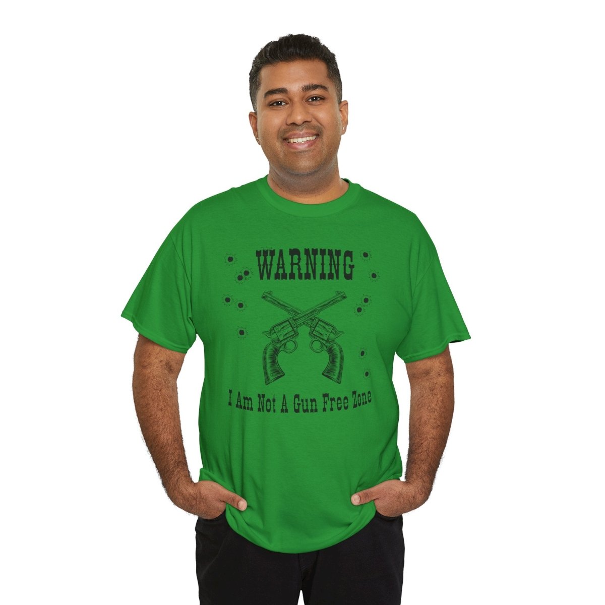 “Warning: I Am Not a Gun-Free Zone” – Unisex Heavy Cotton Tee