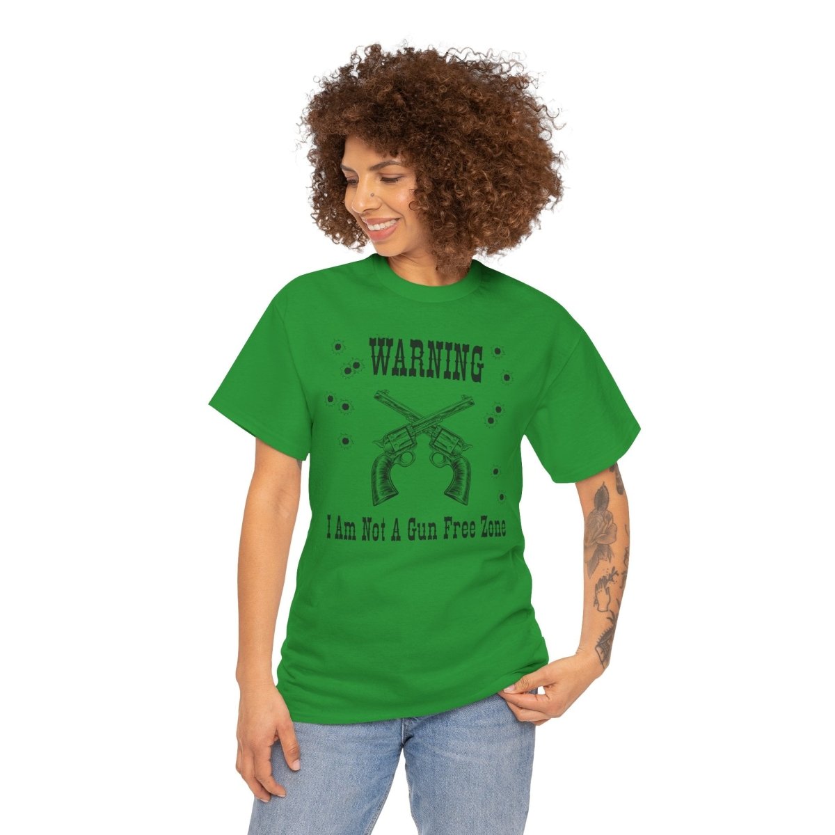 “Warning: I Am Not a Gun-Free Zone” – Unisex Heavy Cotton Tee